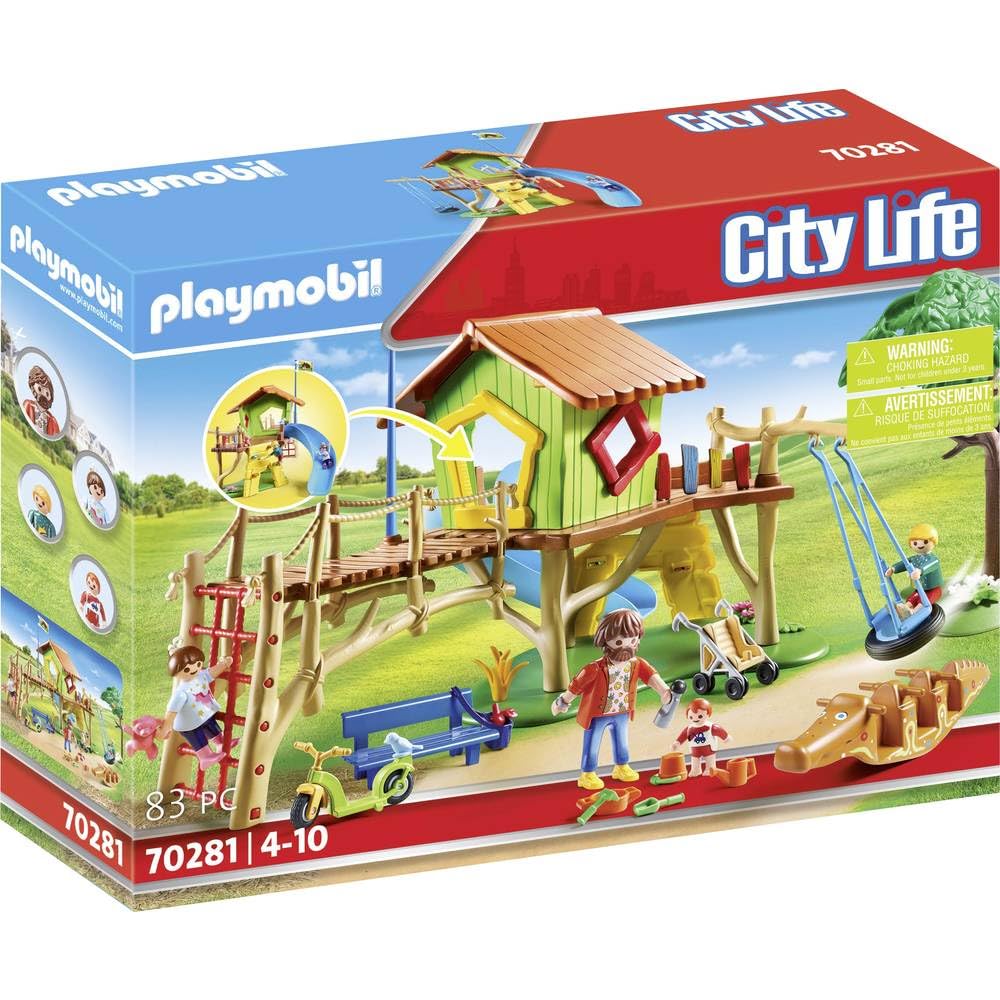 PLAYMOBIL 70281 City Life Pre-School Adventure Playground, for Children Ages 4+