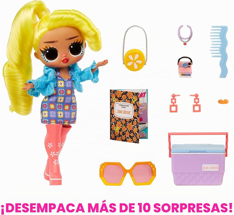 Tweens - Muñeca de Moda Hana Groove - con Más de 10 Sorpresas y Fabulosos Accesorios - para Niños +4 Años