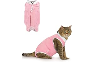 ANWA Breathable Cat Recovery Suit Female, Cat Onesie for Cats After Surgery Female, Cat Surgery Recovery Suit Female