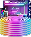 100FTNeon Rope Lights,Flexible Led Rope Lights