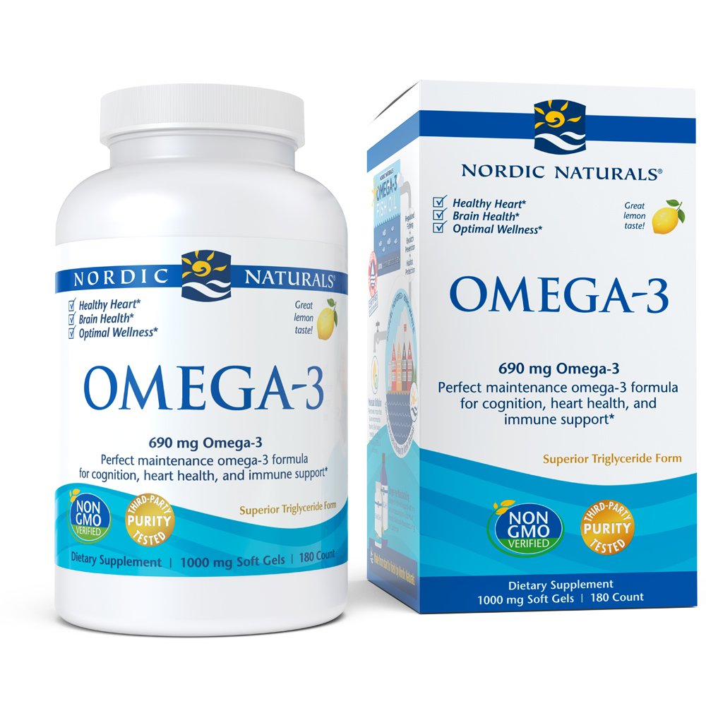 Amazon Nordic Naturals Omega 3 Cognition Heart Health and Immune Support 180 Soft Gels Health & Personal Care