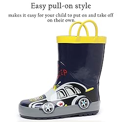 LANCDON Toddler Rain Boots for Boys and Girls