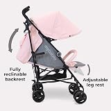 My Babiie MB02 Plus Stroller Pink Grey, Birth to 4 Years, Lightweight Umbrella view 4