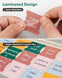 Morjor Bible Tabs for Women and Men, Boho Theme, 75