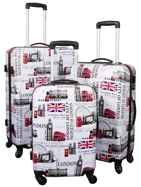 Set maleta 3 piezas Set maletas con rodamientos Casos de ...