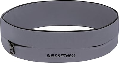 Build & Fitness Running Belt Flip Waist Phone Holder Key Clip
