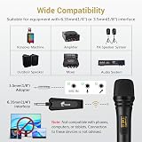 TONOR TW320 Wireless Microphones UHF 2 Microphones 5 Channel Receiver 60m view 4