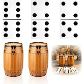5 Pcs Havana Party Decorations, Havana Night Party Decoration | 2 Kangjia Drum 3 Dominoes Paper Board for Havana Nights Birthday Summer Party Supplies