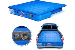 PITTMAN OUTDOORS PPI-105 AirBedz Original Truck Bed Air Mattress for 5'-5.5 Mid-Size Short Truck Beds with Tailgate Mattress, Blue