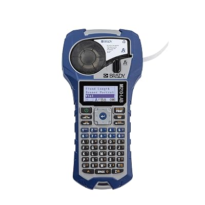 Brady M210-LAB Portable Label Printer, Blue/Gray, 9.5 in H x 4.5 in W x 2.5 in D