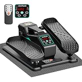 Under Desk Elliptical Machine, Electric Leg Pedal Exerciser for Seniors | Manual &amp; Auto Mode Seated Pedal Exerciser, 12 Adjustable Speed, Portable Quiet with Remote &amp; LCD Display for Seniors, Office