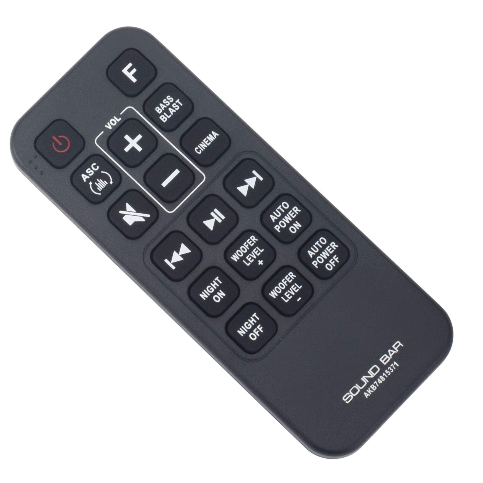 VINABTY New AKB74815371 Replacement Remote Control AKB74815371 Sound Bar Remote Control Replaced Compatible with LG SOUND BAR Audio AKB74815371 SJ3 SJ4 Remote Control