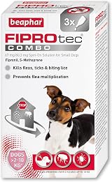 Beaphar FIPROtec COMBO Small Dogs 2–10kg 3 Pipettes Vet Strength