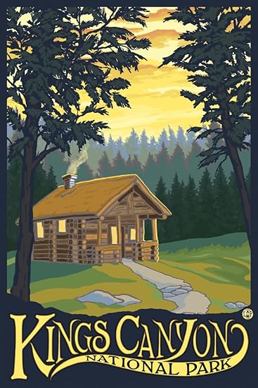 Amazon Com Kings Canyon National Park Cabin Scene 30873 24x36