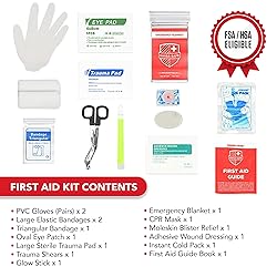 Swiss Safe 2-in-1 First Aid Kit for Car, Travel
