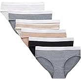 Hanes girls Originals Underwear, Stretch Cotton Boyshorts, Hipster, Bikini Panties, 6-pack