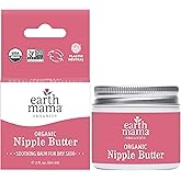 Earth Mama Organic Nipple Butter™ | Nipple Cream Safe for Breastfeeding | Postpartum Essentials for Nursing | Non Lanolin Nip
