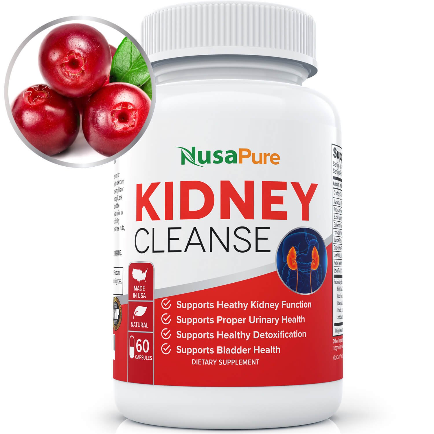 BEST KIDNEY CLEANSE (Vegetarian & Gluten Free) Detox And Support For