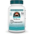 Source Naturals Wellness D-mmunity, Bio-Aligned Vitamin D Immune Formula, Supports Optimal Absorption and Utilization* - 60 Vegetarian Capsules
