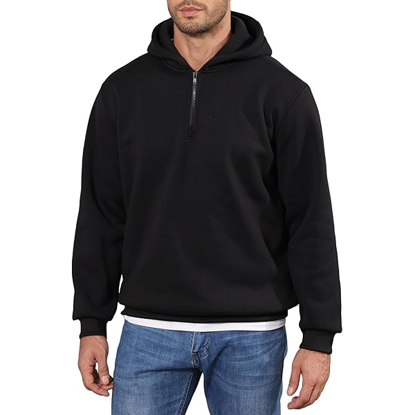 Zeratova Zip Up Hoodie Men, Full Zipper Long Sleave Hooded