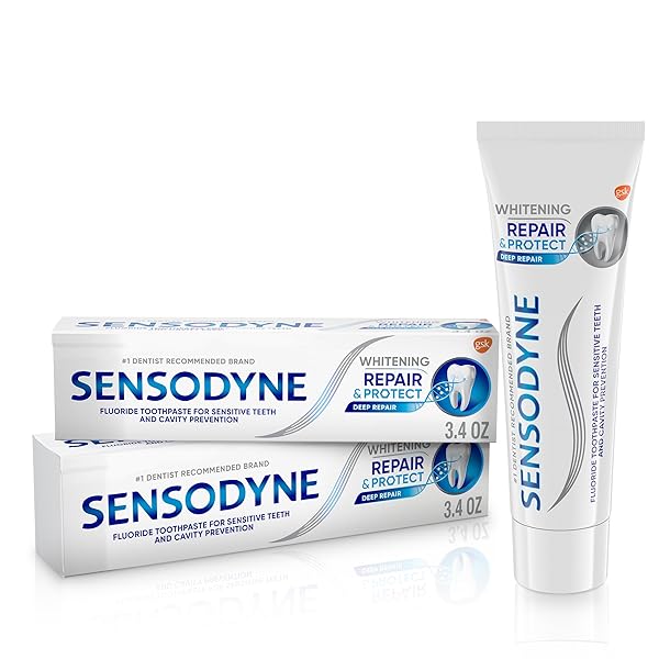 SENSODYNE REPAIR AND PROTECT WHITENING TOOTHPASTE, TOOTHPASTE FOR...