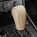 QKYS Leather Car Gear Shift Knob Cover, Upgraded