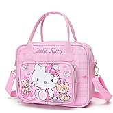 Cilnizriy Cute Crossbody Bags, Cartoon PU Leather Handbag, Adjustable Zipper Shoulder Bag, Lovely Gift for Her