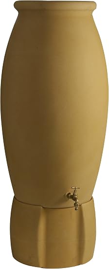 Belli 0944 4 Récupérateur à Eau Jarre Avec Socle 235 L Beige 146 Cm