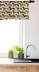 Ambesonne Dachshund Window Valance, Continuous