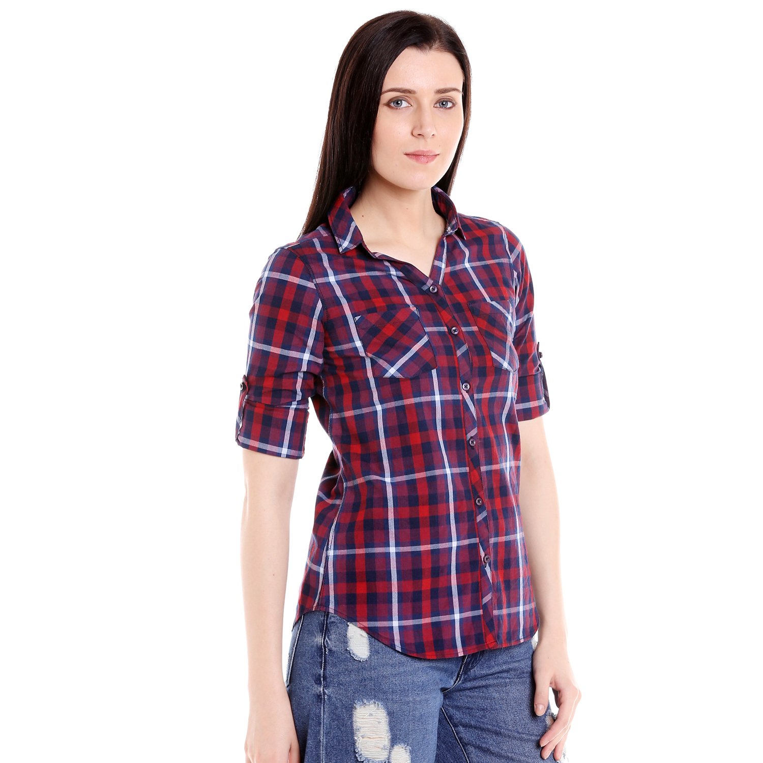 campus sutra women's cotton casual shirt