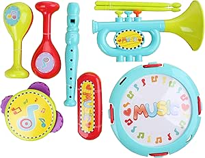 Invero - Juego de 9 Piezas de Instrumentos Musicales para niños