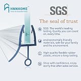 HNNHOME Rubber Plastic Shower Seal Strip 870mm for 4-6mm Glass Door Curved view 9