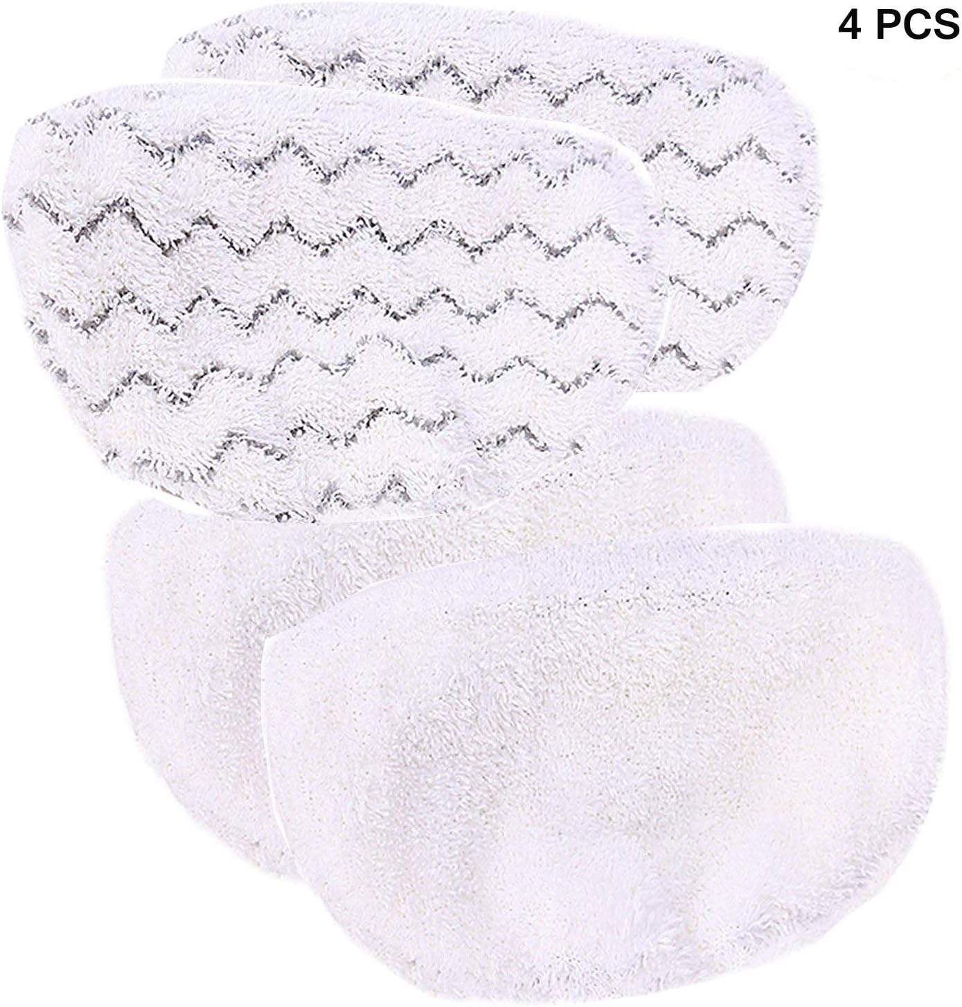 HIFROM Mop Pads Replacement for Bissell 1252 1132 Washable Reusable Pads Symphony Hard Floor Vacuum and Steam Mop kit (4 Pcs)