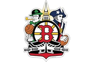 CITIZEN PRIDE Boston Fan Crest, Sticker Decal die Cut Vinyl, 4.2x5.5, Made in USA