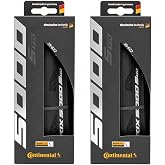 Continental Grand Prix 5000 S TR - Tubeless Road Bike Tire | Fast, Light, Durable - BlackChili, Vectran Breaker, LazerGrip, Active Comfort Technology, 2 Pack