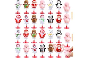 MGparty 24 Pack Christmas Jumping Popper Spring Toys Christmas Party Favors for Kids Birthday Party Carnival Prizes Pinata Filler Classroom Rewards Treat Bags Gifts Poppers Toys Pop Up Critters