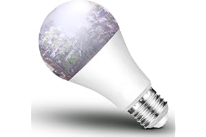 HYLROE Full Spectrum Grow Light Bulbs 9W E26 A19 Sun Plant Growing Bulb 100W Equivalent with 5000K Red Blue LEDs for Indoor Small Plants Growing, Indoor Greenhouse, Indore Garden, Hydroponics, School, 1 Pack