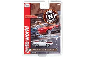 AW AUTO WORLD Auto World Thunderjet 1957 Studebaker Golden Hawk (White) HO Scale Slot Car