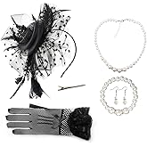 AQOKKA Women Fascinators Hats Flower Fascinators with Headband and Clip Tea Party Headwear for Women and Girls