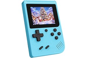 WDYQJE Retro Handheld Game, Portable Video Game Console Built-in 400 Classic Game, with 3.0 inch LCD Screen,1020mAh Rechargeable Battery Mini Retro Gaming Console (Blue)
