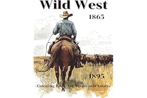 Wild West Coloring Book for Teens and Adults: Legends, Duels, and Frontier Dreams (1865–1895)