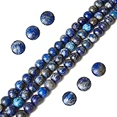 100pcs 6mm Lapis Lazuli Beads Natural Gemstone Beads Round Loose Beads for Jewelry Making