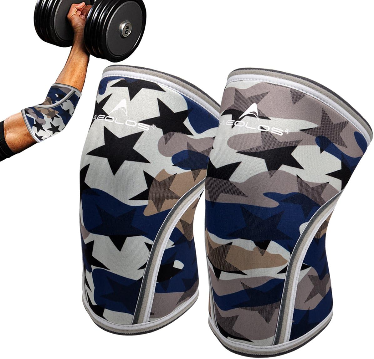 Elbow Sleeves(Pair),Perfect Support for Squat,Crossfit,Weightlifting,Powerlifting,Tennis, Golf & Basketball(Small)
