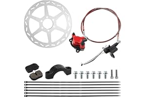 MFC·passion Mini Bike Hydraulic Disc Brake Kit 180mm/7.08'' Brake Disc Rotor Master Cylinder Caliper Pads Assembly Parts for Baja DB30 Doodle Bug Blitz Dirt Bug Racer 97cc 79cc Predator 2.8hp Engine