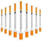 1ml/cc 29G 1/2 Inch 13mm U-100 Disposable Lab Supplies, 20 Pack