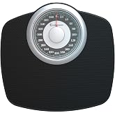 A25 Analog Bathroom Scale, Anti-Skid Surface, High Precision, Up to 400 lb | Compact Platform with Clear 5 Point 3 Inch Dial for Quick, Accurate Readings - Turquoise