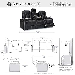 Seatcraft Republic Italian Leather Home Theater