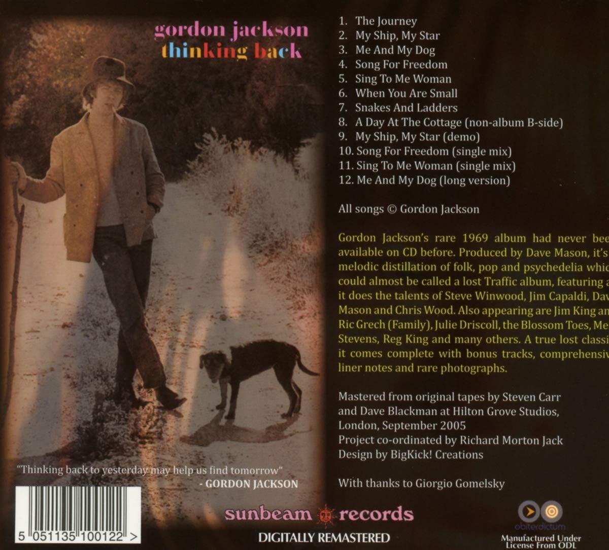 Gordon Jackson Thinking Back Amazon Com Music