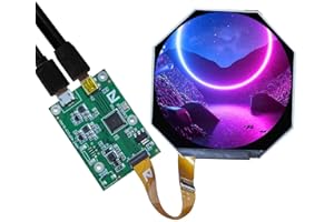 FanyiTek 2.5 inch 480x480 400nit VS025Z6M IPS MIPI Round Circle LCD Screen and Micro USB Controller Board 30 pins