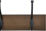 Amazon Basics Rectangular Wall Mounted Coat Rack 5 Hook Barnwood view 3